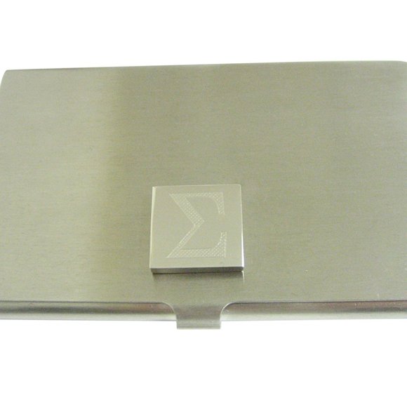 stock-vector-sigma-icon-  Mathematical Greek Sigma Symbol Card Holder